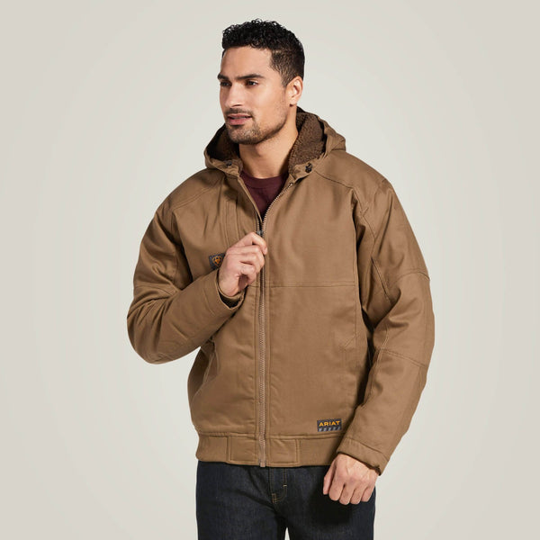 Ariat Men’s DuraCanvas Sherpa Lined Hooded Jacket