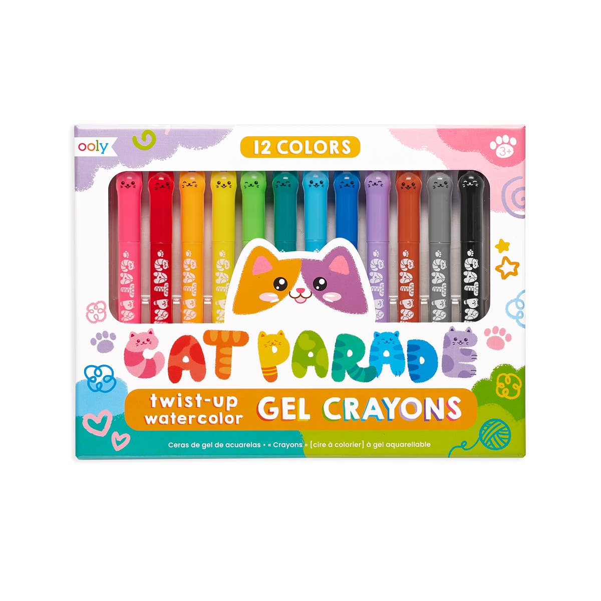 OOLY – Cat Parade Gel Crayons – Set of 12