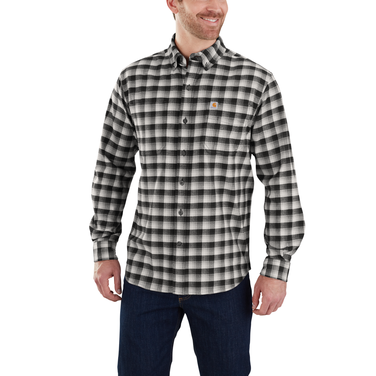 103314 – Carhartt Men’s Rugged Flex Hamilton Plaid Shirt