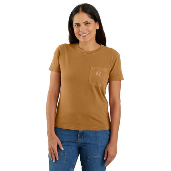 Carhartt Women’s Re-Engineered Garment Dyed Pocket Short Sleeve T-Shirt