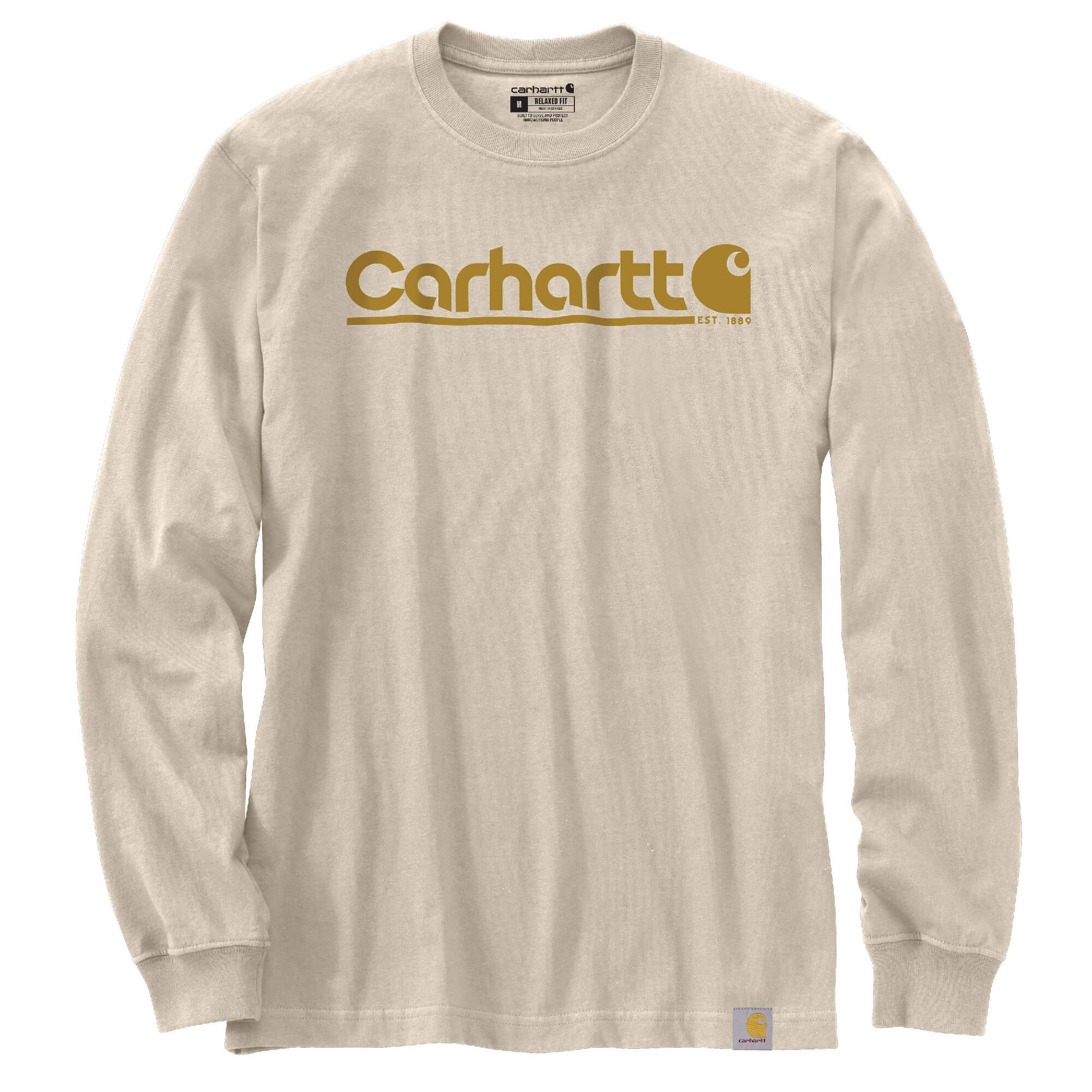 106362 – Carhatt Men’s Relaxed Fit Heavyweight Long-Sleeve Logo Graphic T-Shirt