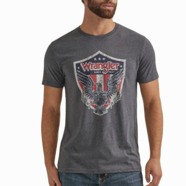 Wrangler Men’s Regular Fit Eagle Graphic Short Sleeve T-Shirt