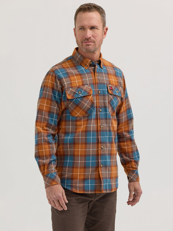 Wrangler RIGGS Men’s Foreman Button-Down Flannel Shirt