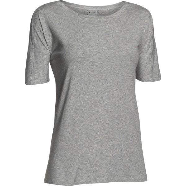 Under Armour Women’s True Grey Heather/True Grey Heather/Graphite Team Uptown Flow T