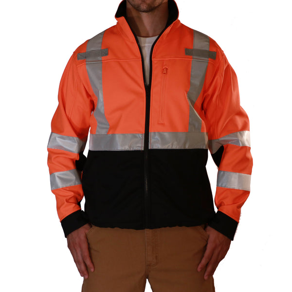 2W International Men’s Class 3 Hi-Vis Soft Shell Jacket