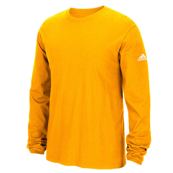 adidas Men’s Gold Long Sleeve Logo Tee