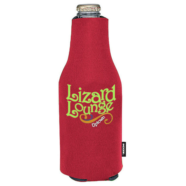 Koozie Maroon Zip-Up Bottle Kooler