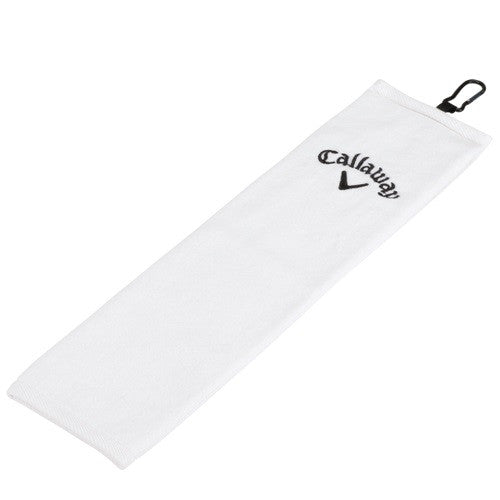 Callaway White Tri-Fold Towel