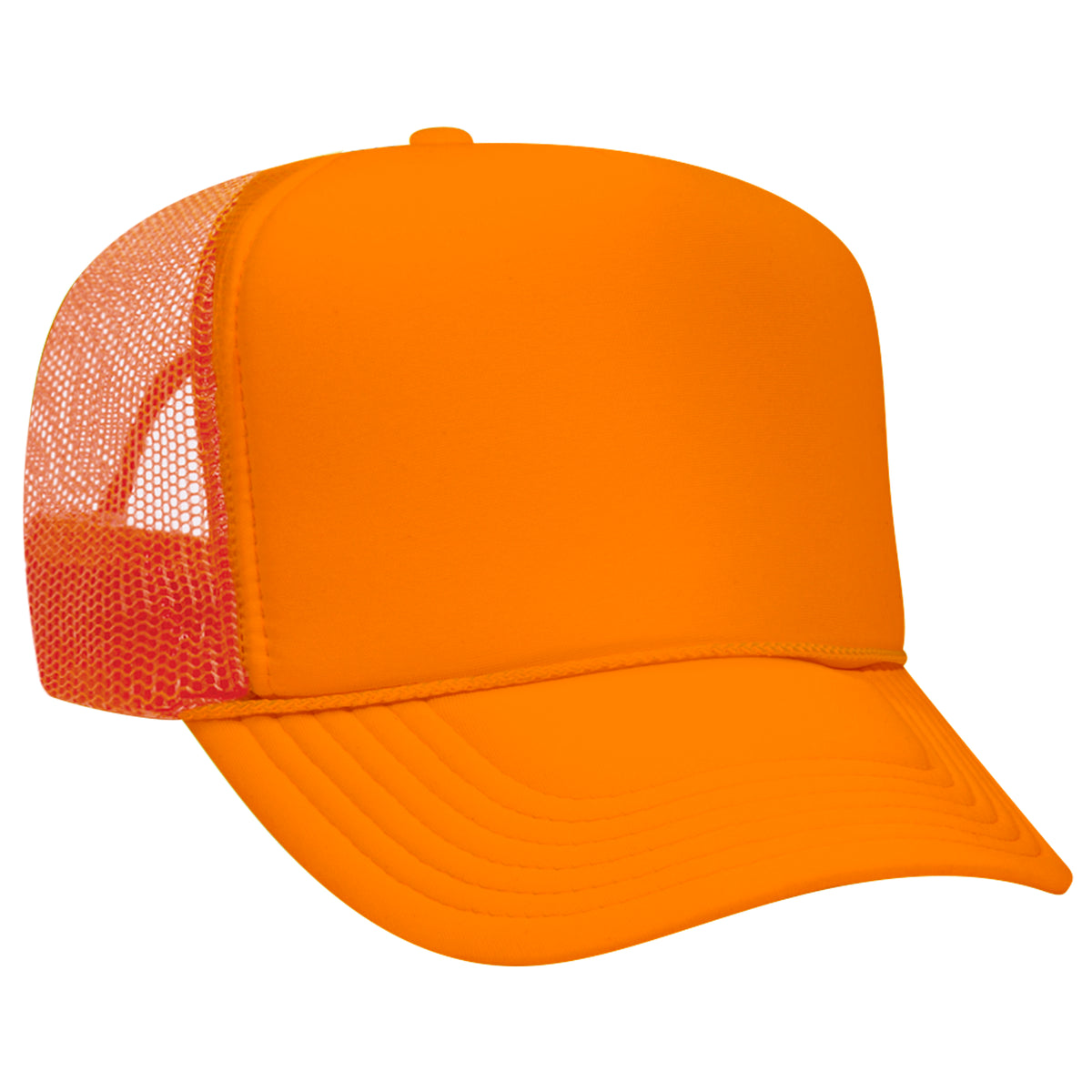 Otto 55-133 5-Panel High Crown Foam Trucker Hats – Neon Colors