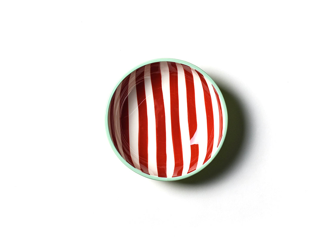 Coton Colors RETIRED Big Attachment RED STRIPED BOWL