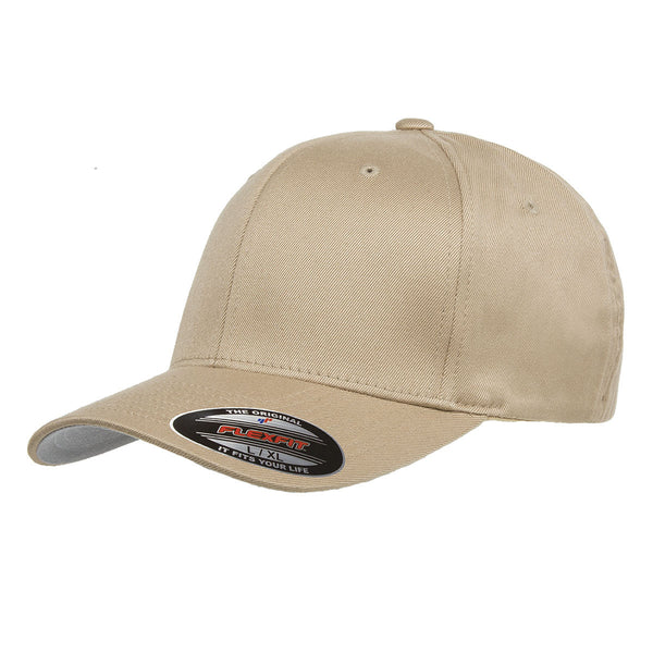 Flexfit Khaki Wooly 6-Panel Cap