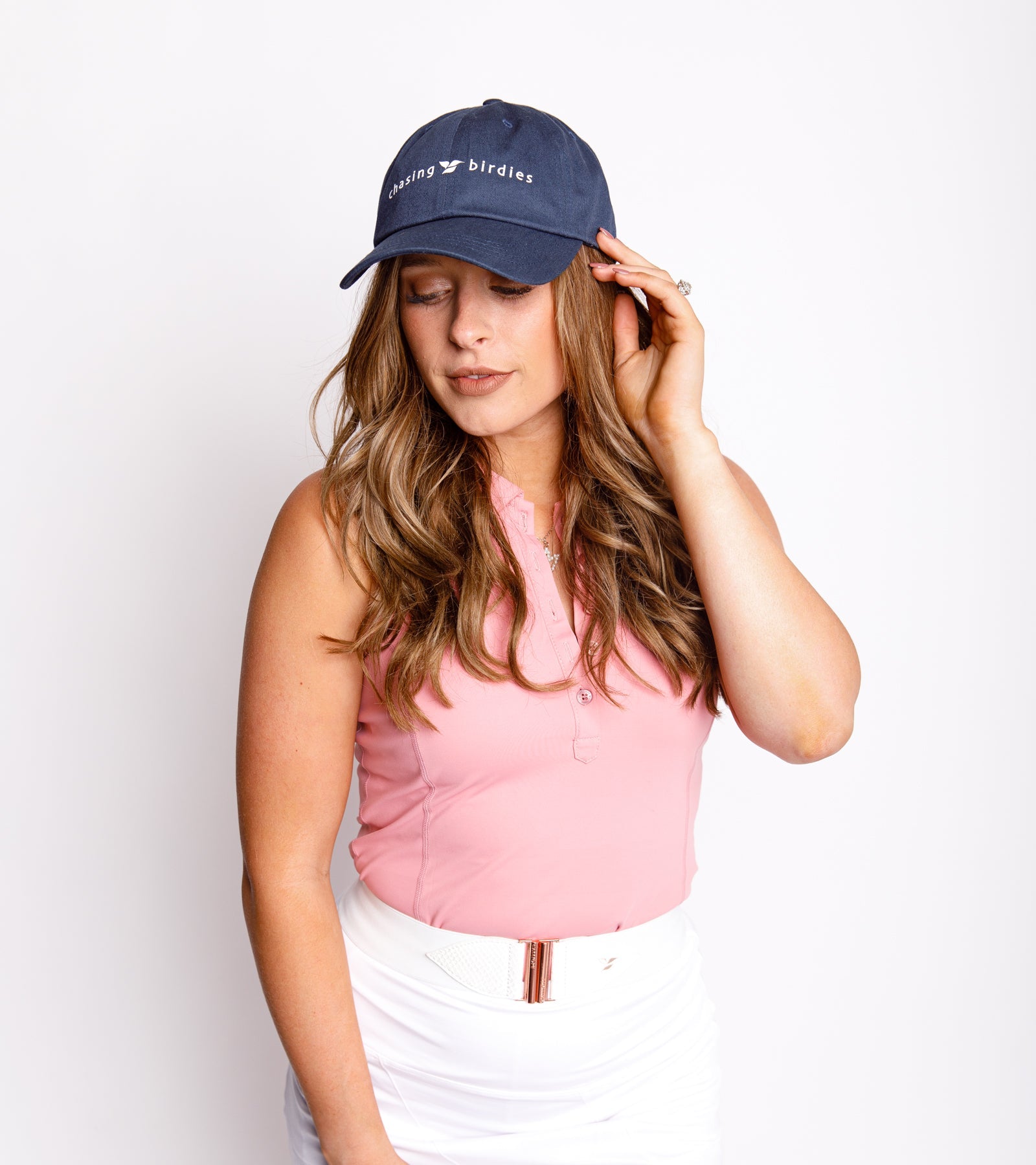 CHASING BIRDIES DAD HAT – Navy