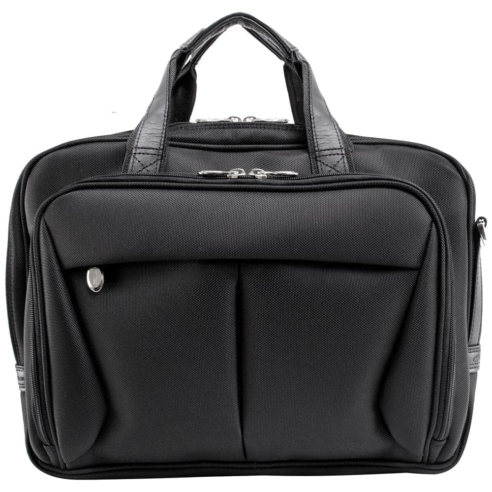 McKlein USA Pearson 17″ Nylon Expandable Double Compartment Laptop Briefcase