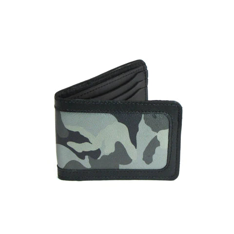 4” Billfold Camo Wallet-Gray