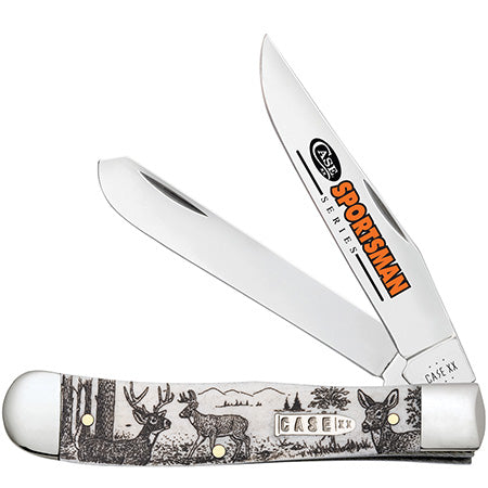 81220 DEER – EMBELLISHED SMOOTH NATURAL BONE TRAPPER