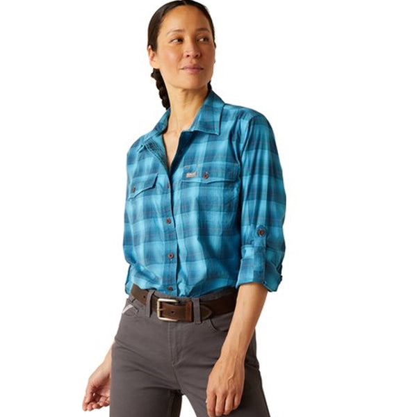 Ariat Women’s Rebar Made Tough DuraStretch Button-Down Work Shirt