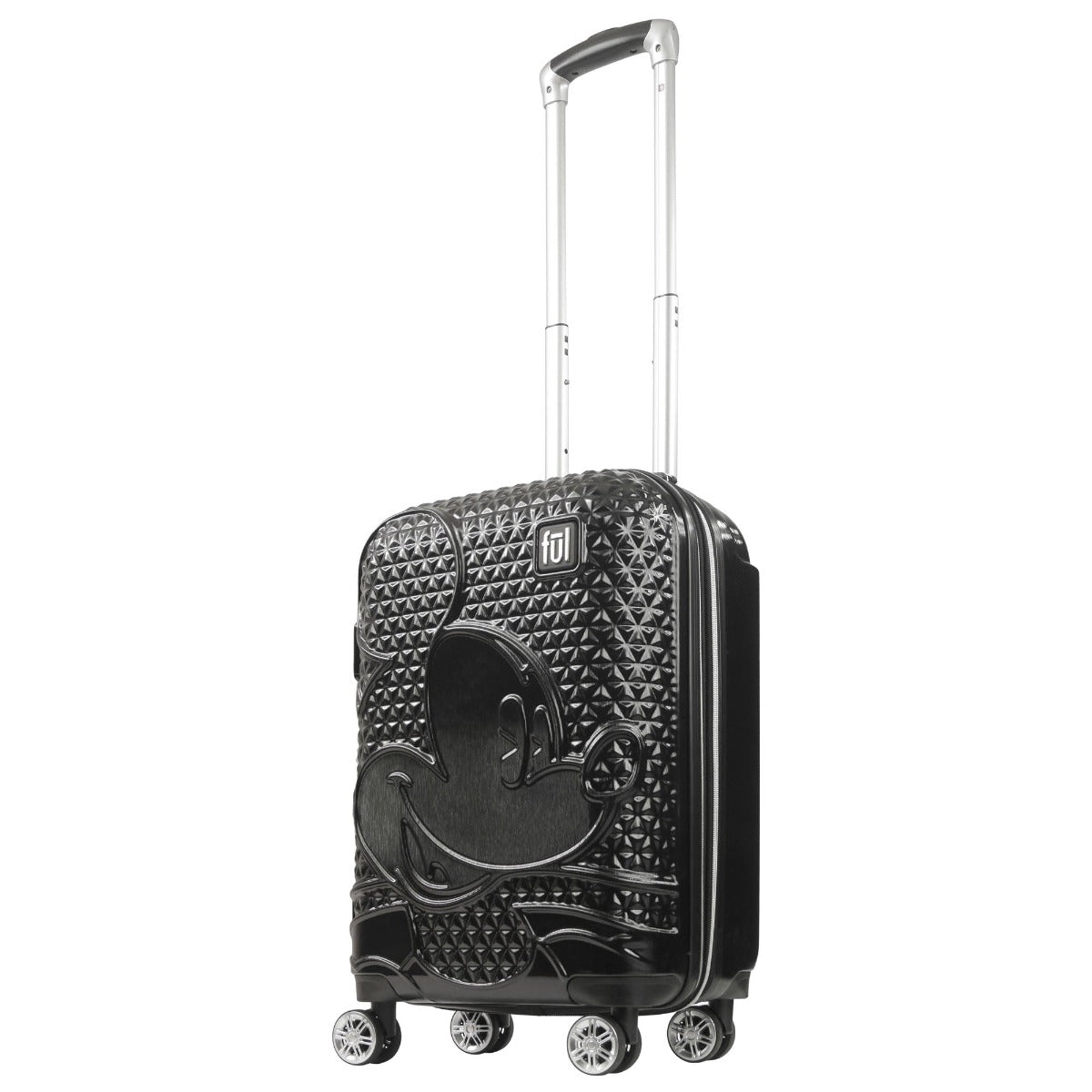 Mickey Mouse Rolling Luggage FŪL Disney Luggage 22.5″ Black