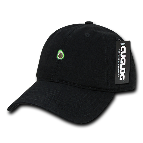 Avocado Guacamole Baseball Cap Dad Hat, 100% Cotton, Black