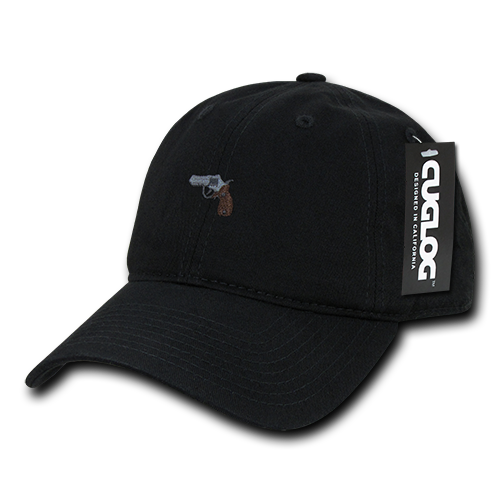 Gun Pistol Baseball Cap Dad Hat, Black