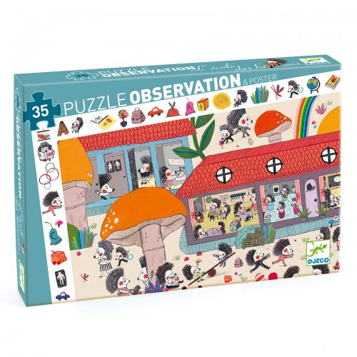 DJECO – Observation Hedgehog School Puzzle