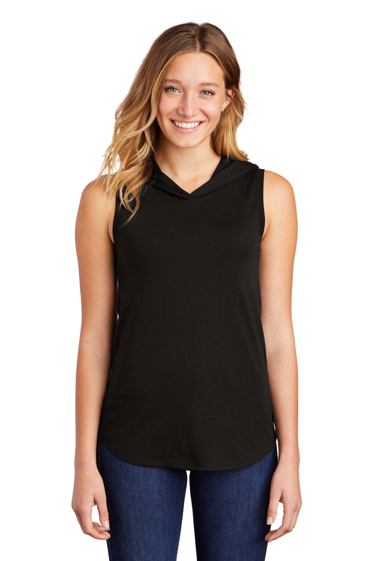 District ® Women’s Perfect Tri ® Sleeveless Hoodie DT1375