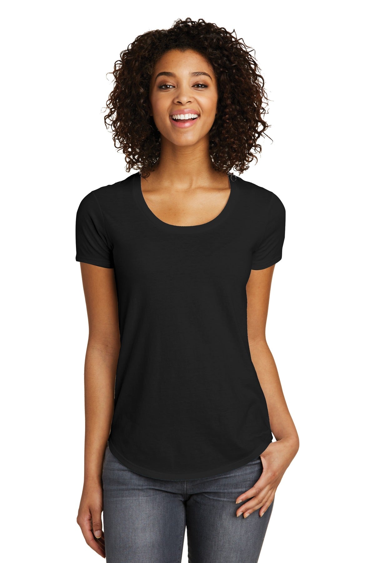 District® Women’s Fitted Very Important Tee® Scoop Neck. DT6401