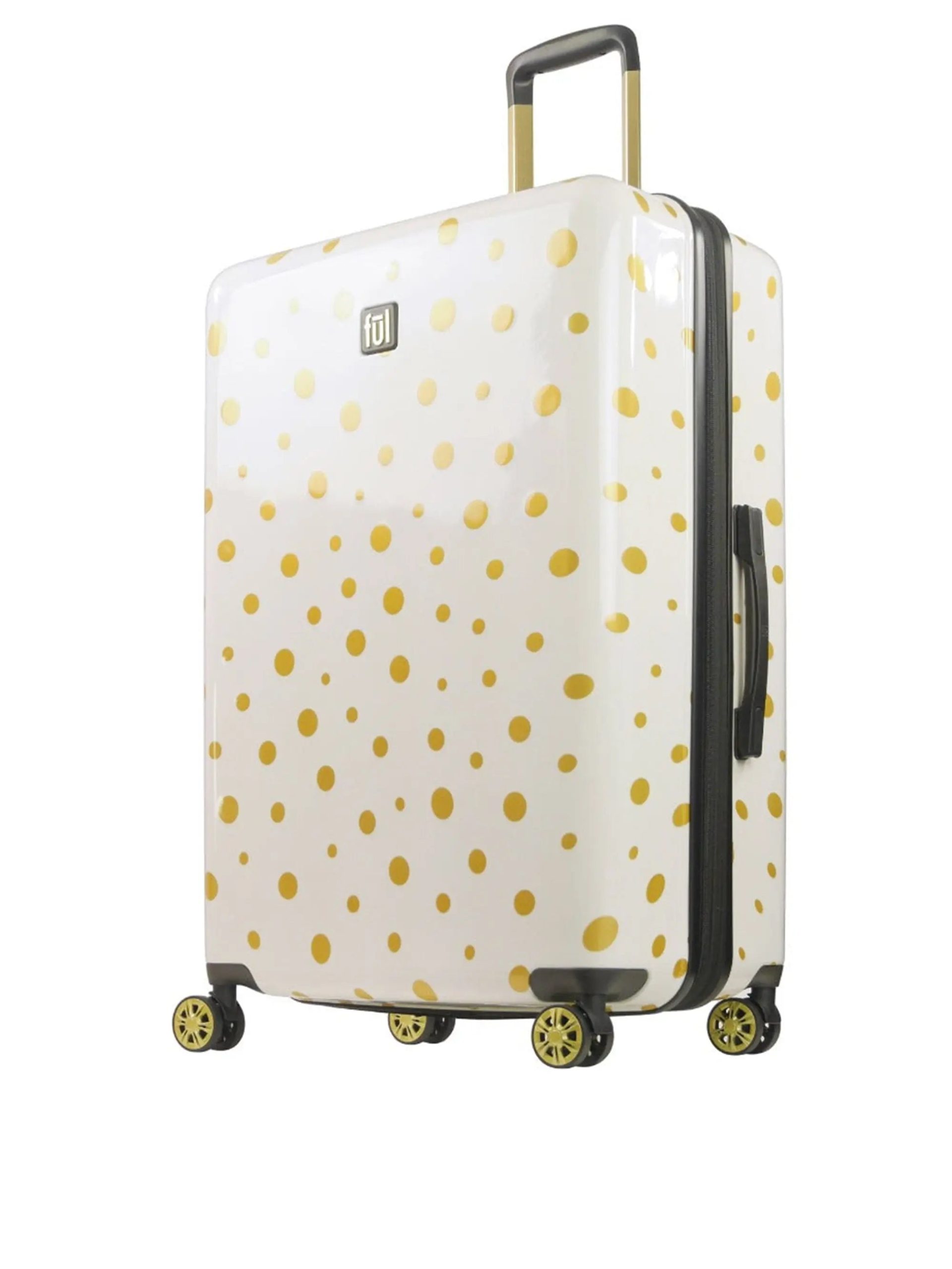 Ful Impulse Mixed Dots Hardside Spinner 31″ Luggage, White