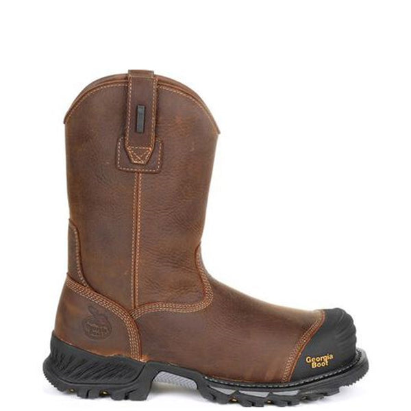 Georgia Boot Men’s Rumbler 10″ Waterproof EH Comp Toe Wellington Work Boot