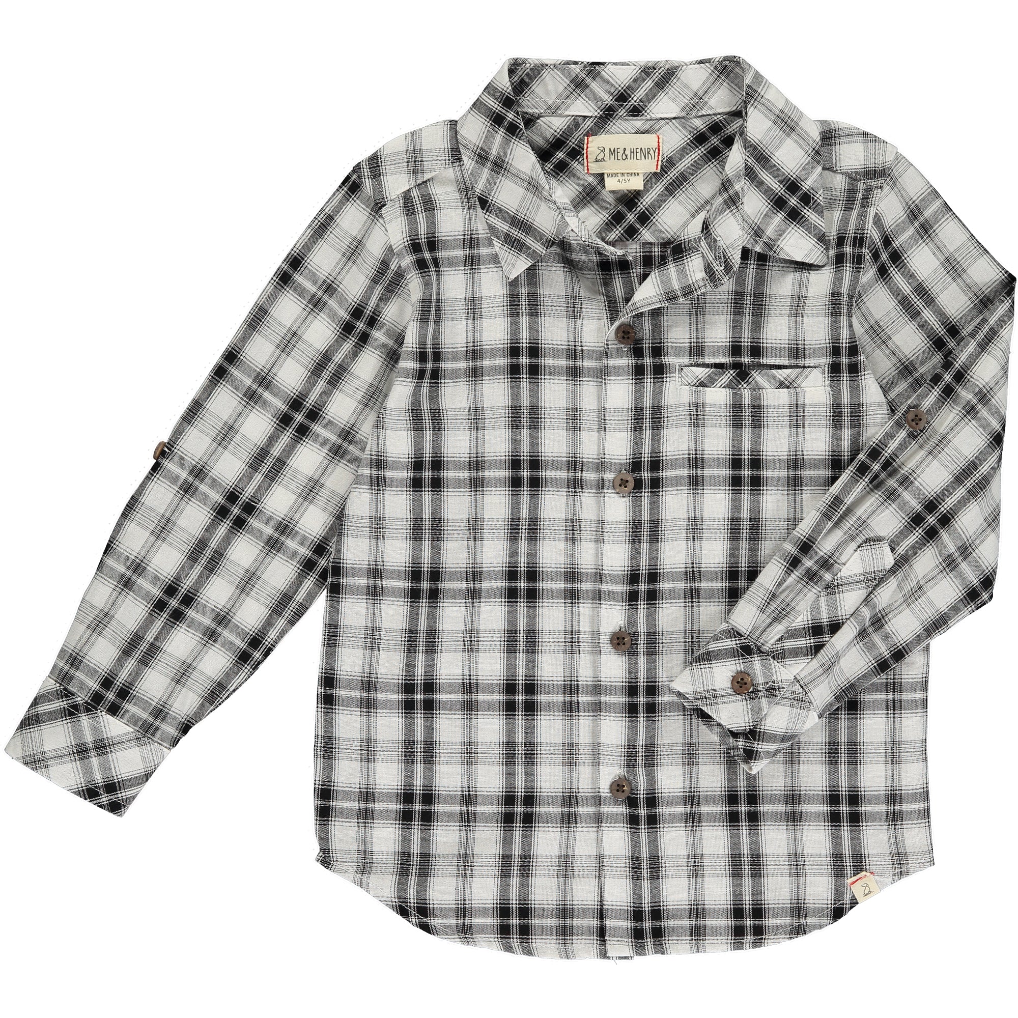 Atwood Woven Shirt | Black White Plaid