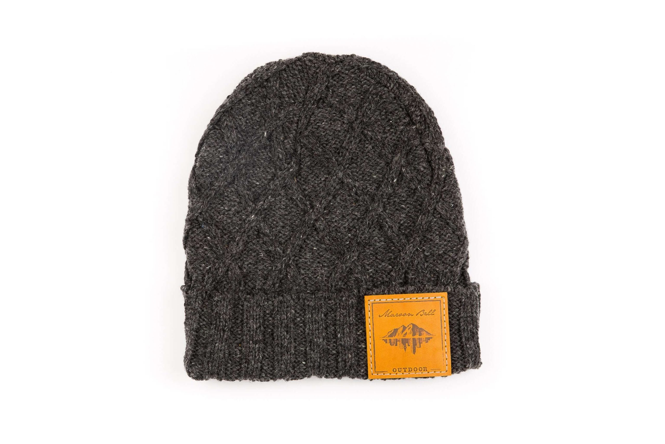 Campfire Beanie | Ribbed Knit Wool | Charcoal