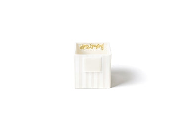 Coton Colors – Mini Nesting Cube – White Stripe Small