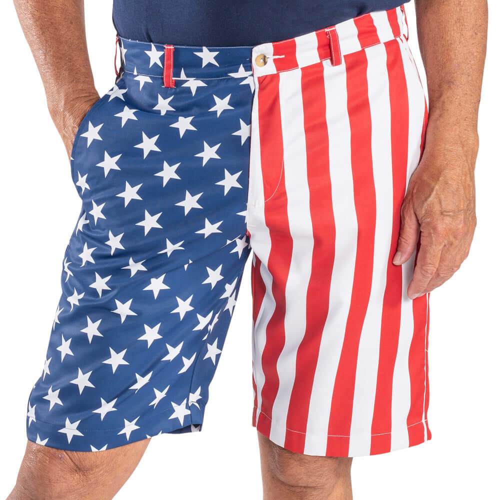 Men’s American Flag Golf Shorts