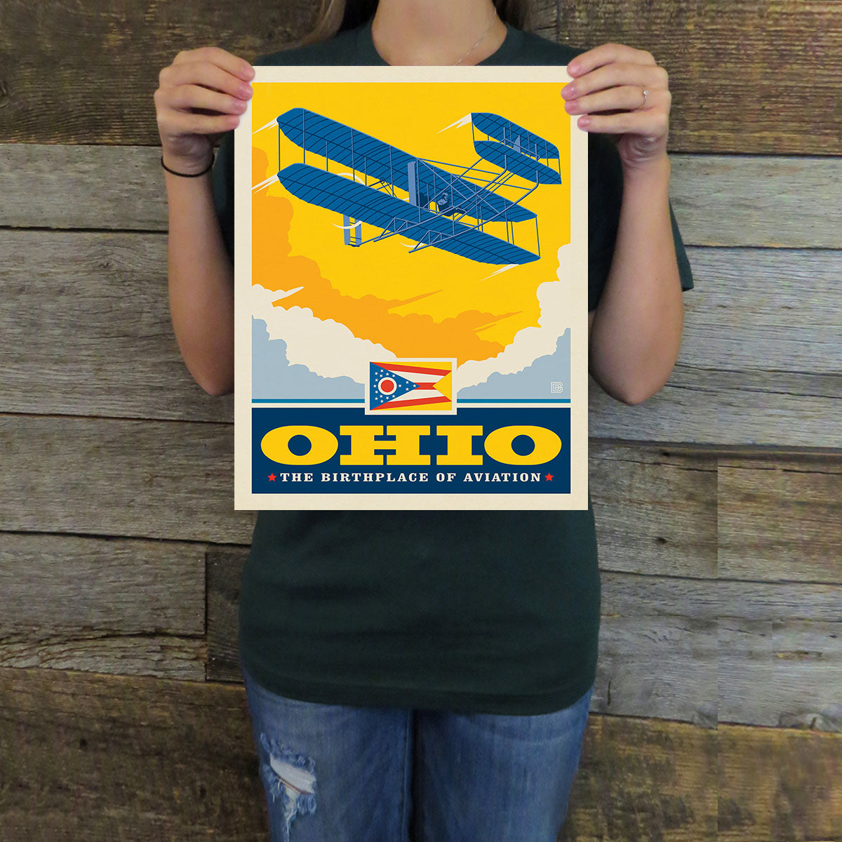 Ohio (State Pride) Art Print