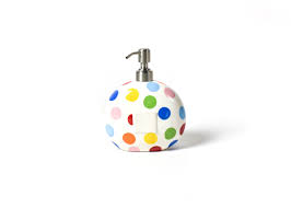 Coton Colors RETIRED Soap Pump MULTI BRIGHT DOT