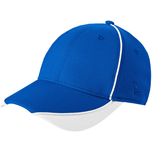 New Era 39THIRTY Royal/White Contrast Piped BP Performance Cap