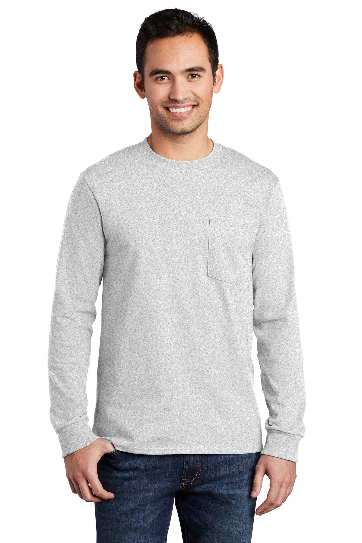 Port & Company® – Long Sleeve Essential Pocket Tee. PC61LSP