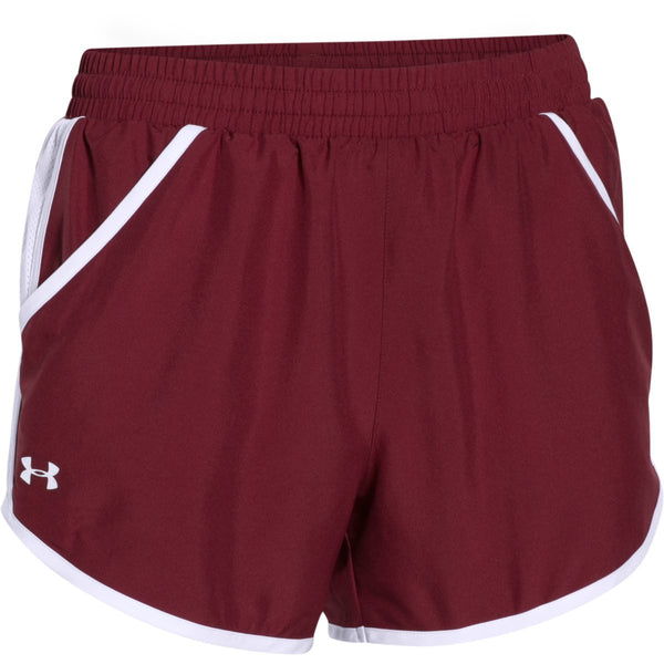 Under Armour Women’s Cardinal/White/Reflective Fly By Short