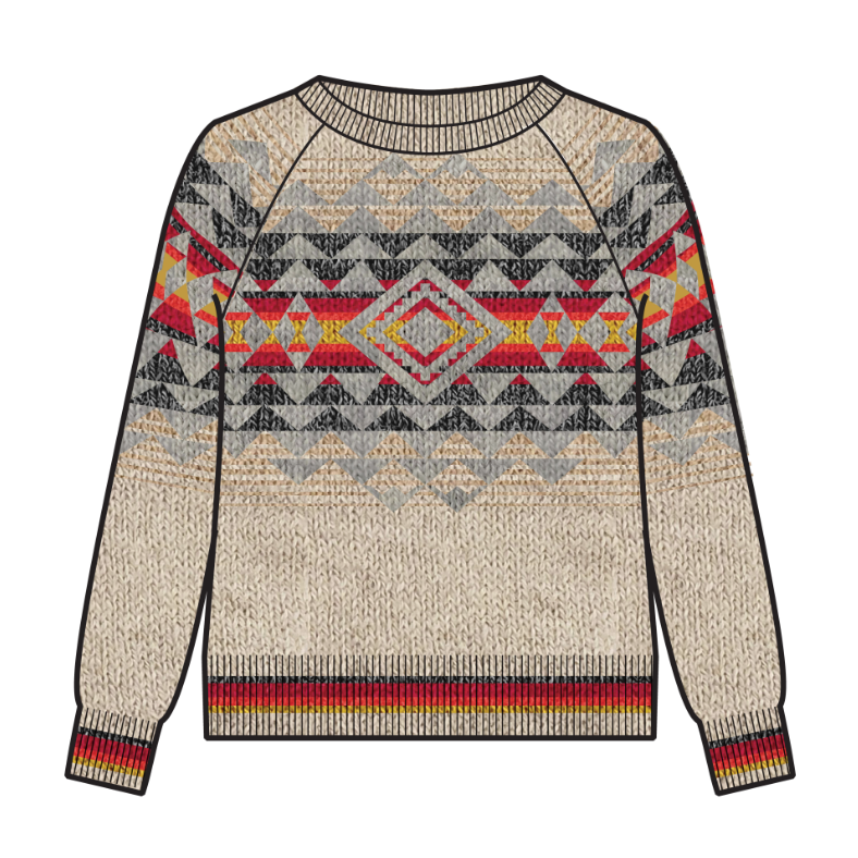 Pendleton Women’s Raglan Cotton Graphic Sweater