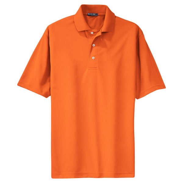 Sport-Tek Men’s Bright Orange Tall Dri-Mesh Polo