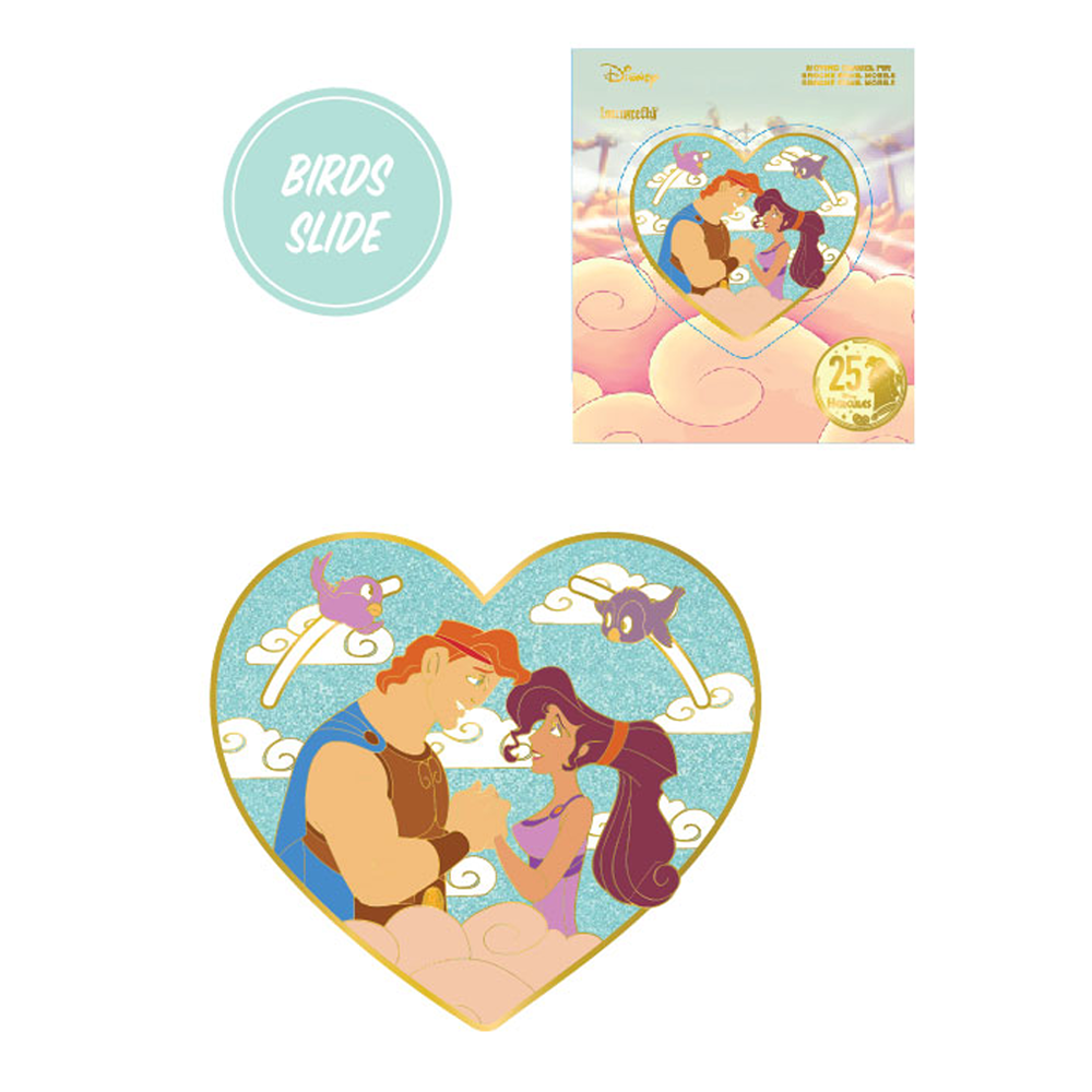 Loungefly: Disney: Hercules – Hercules and Meg Heart 3-Inch Collector Box Pin