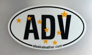 ADV Alaska Leather Stickers