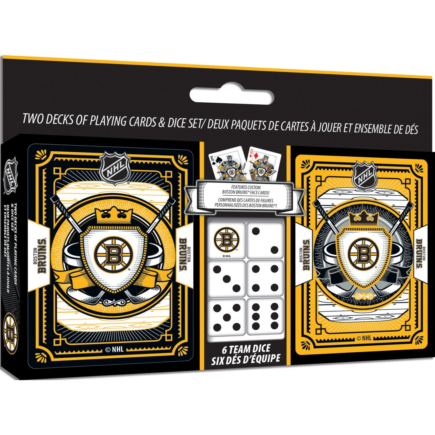 Boston Bruins – 2-Pack Playing Cards & Dice Set