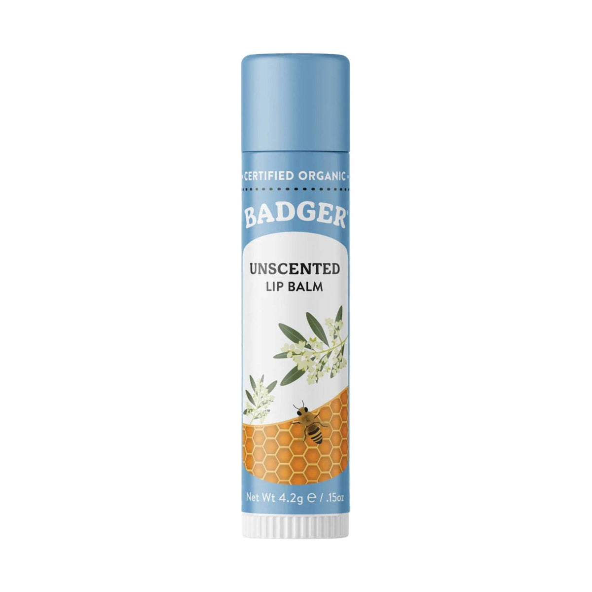 Badger Unscented Lip Balm – Classic