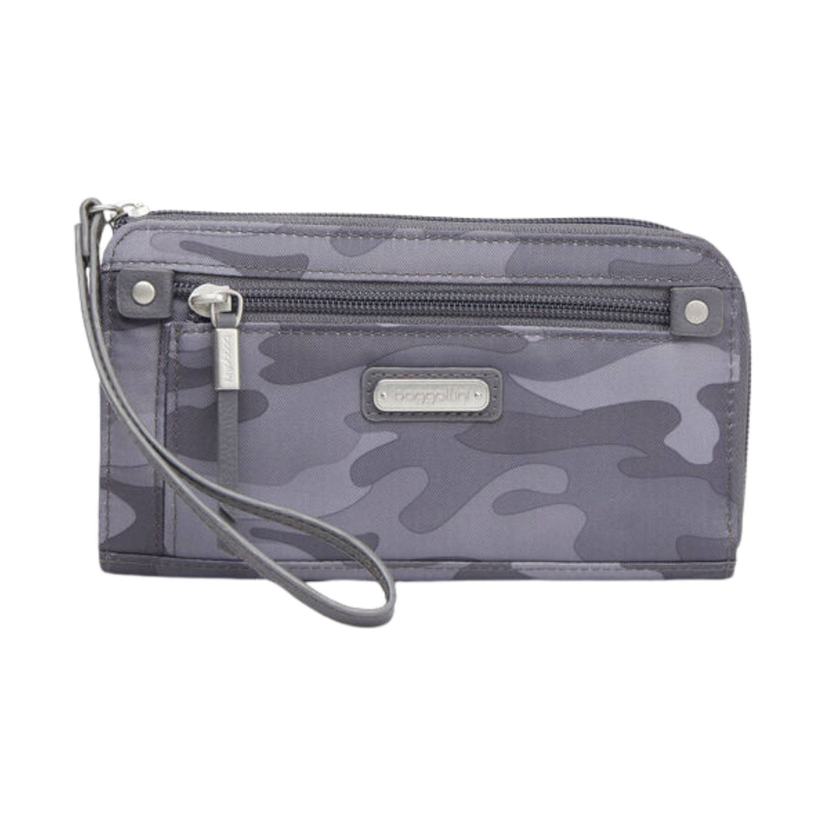 Baggallini Zip Around RFID Wallet – Grey Camo