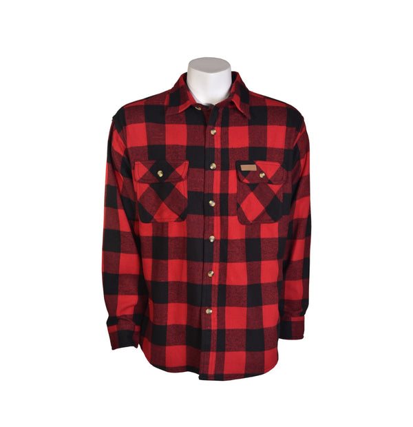 Hickory Shirt Co. Men’s Button-Down Long Sleeve Flannel Shirt