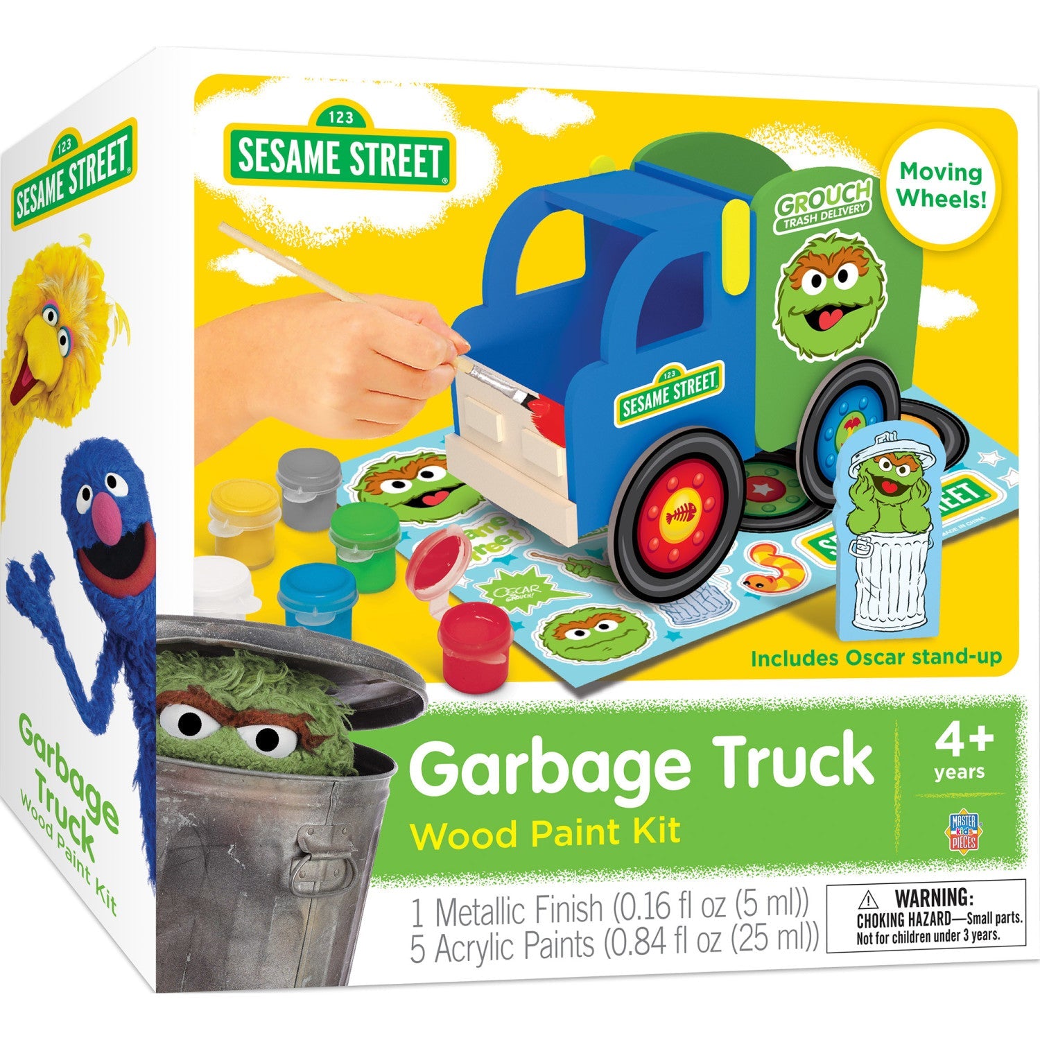 Sesame Street – Garbage Truck Wood Craft & Paint Kit