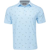 Callaway All Over Birdie Print Shirt in Arctic Paradise