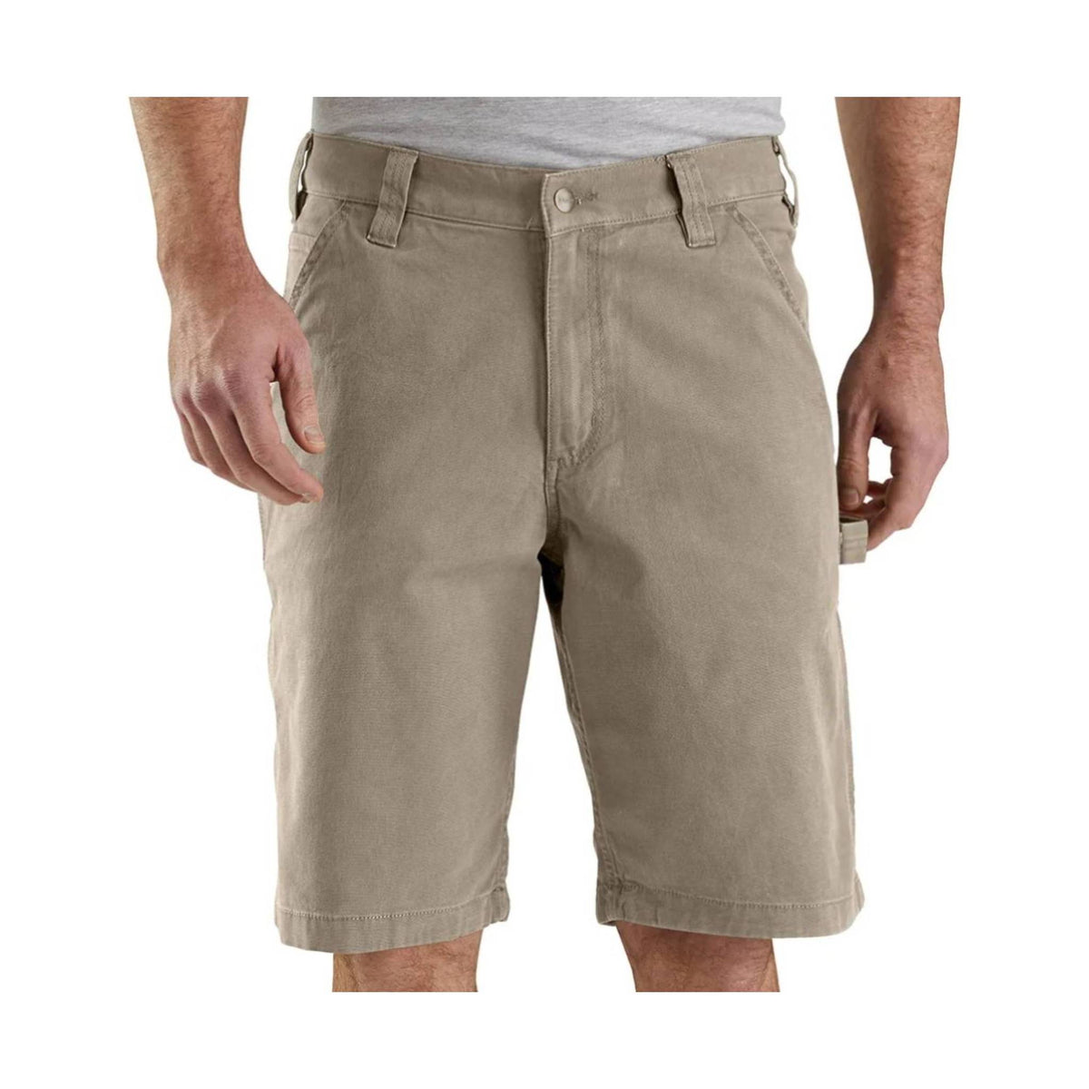 Carhartt Men’s Rugged Flex Relaxed Fit Canvas Utility Work Shorts 11 Inch – Tan