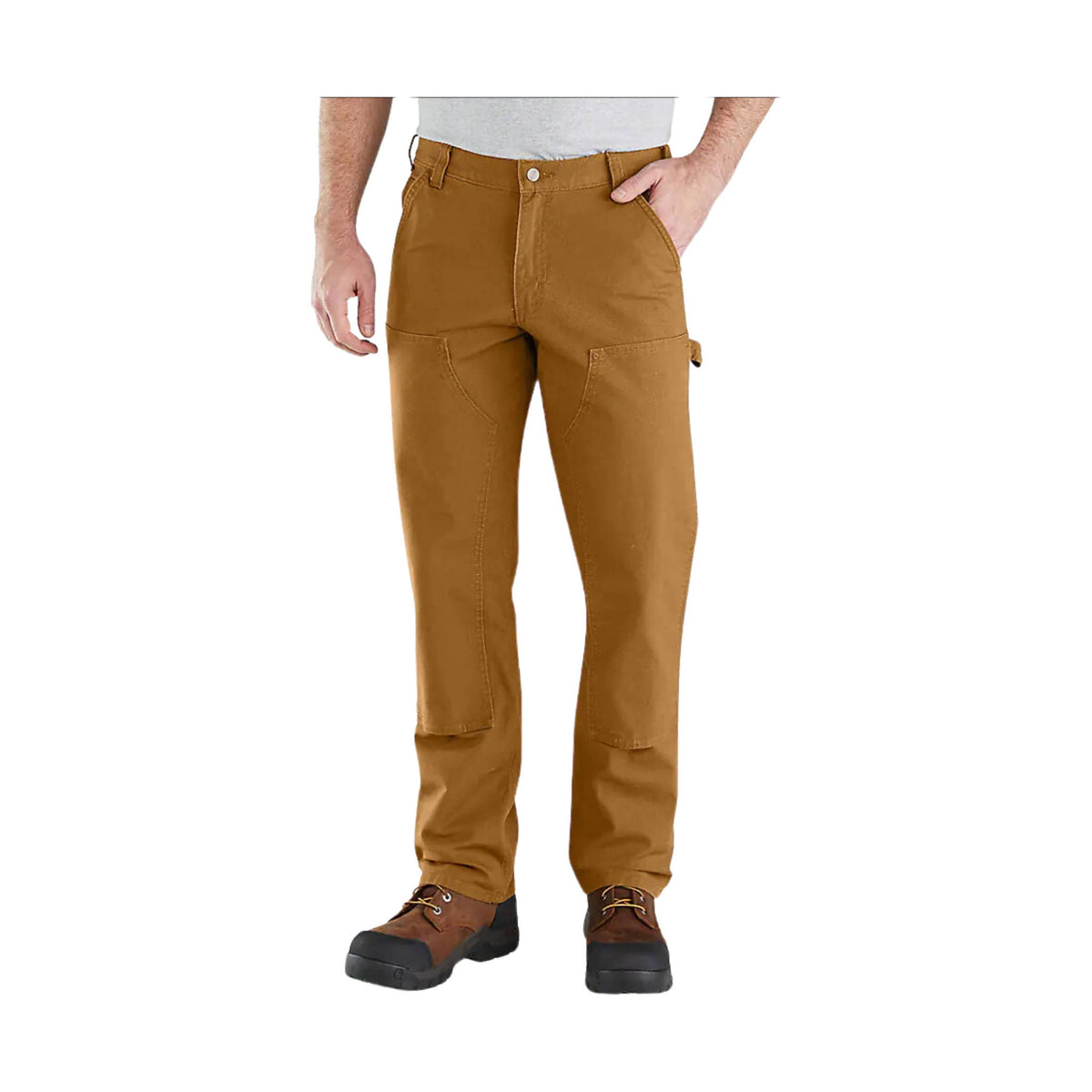 Carhartt Men’s Rugged Flex® Relaxed Fit Double Front Pant – Carhartt Brown