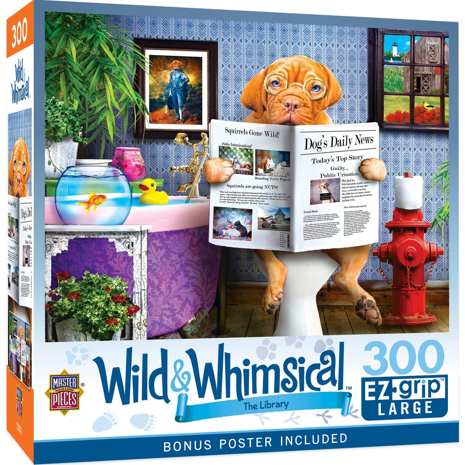 Wild & Whimsical – The Library 300 Piece EZ Grip Jigsaw Puzzle